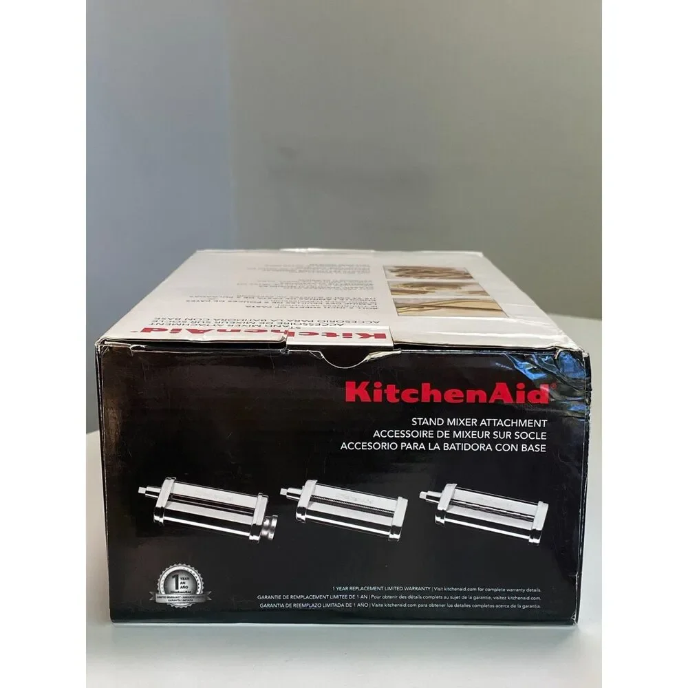 NEW KitchenAid 3-Piece Pasta Roller & Cutter Set